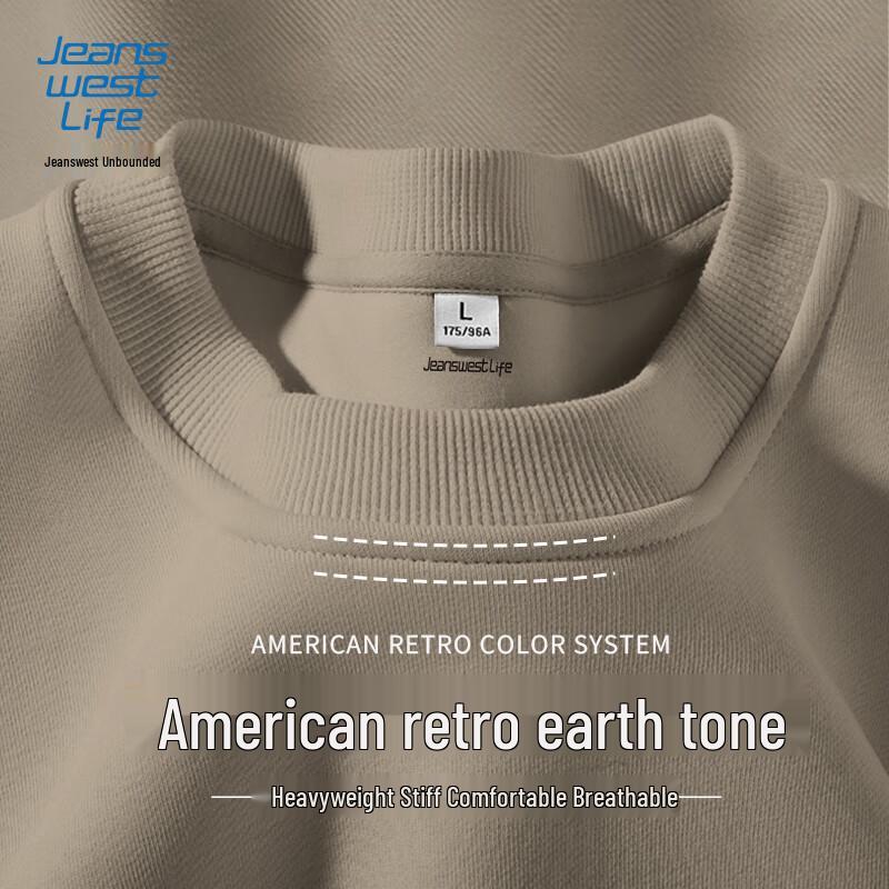 JEANSWEST LIFE Мужской свитшот с круглым вырезом из плотного материала M gray JDST SELECTION