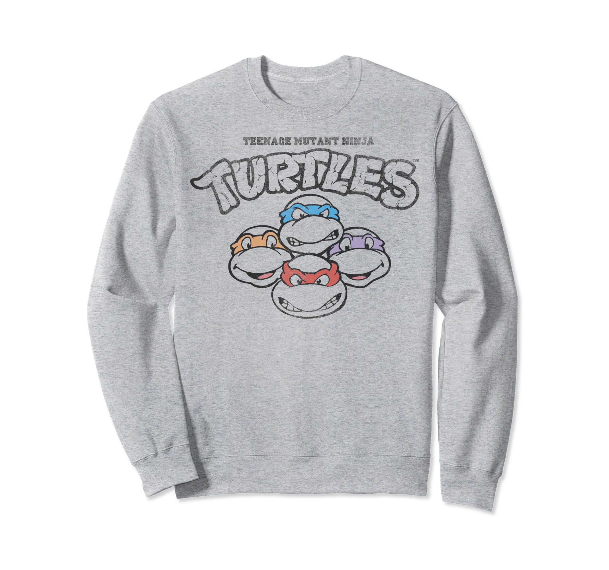 Толстовка с логотипом-лицом Черепашек-ниндзя gray RURI Japan product