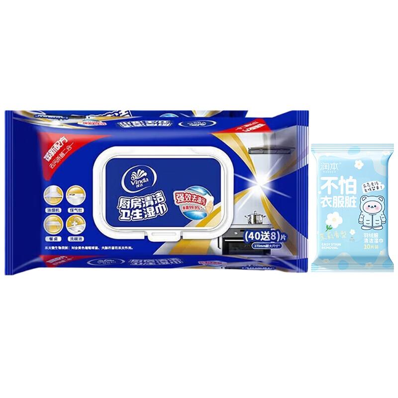 Комплект: Пуховик Runben и кухонные салфетки Vinda blue JDST SELECTION