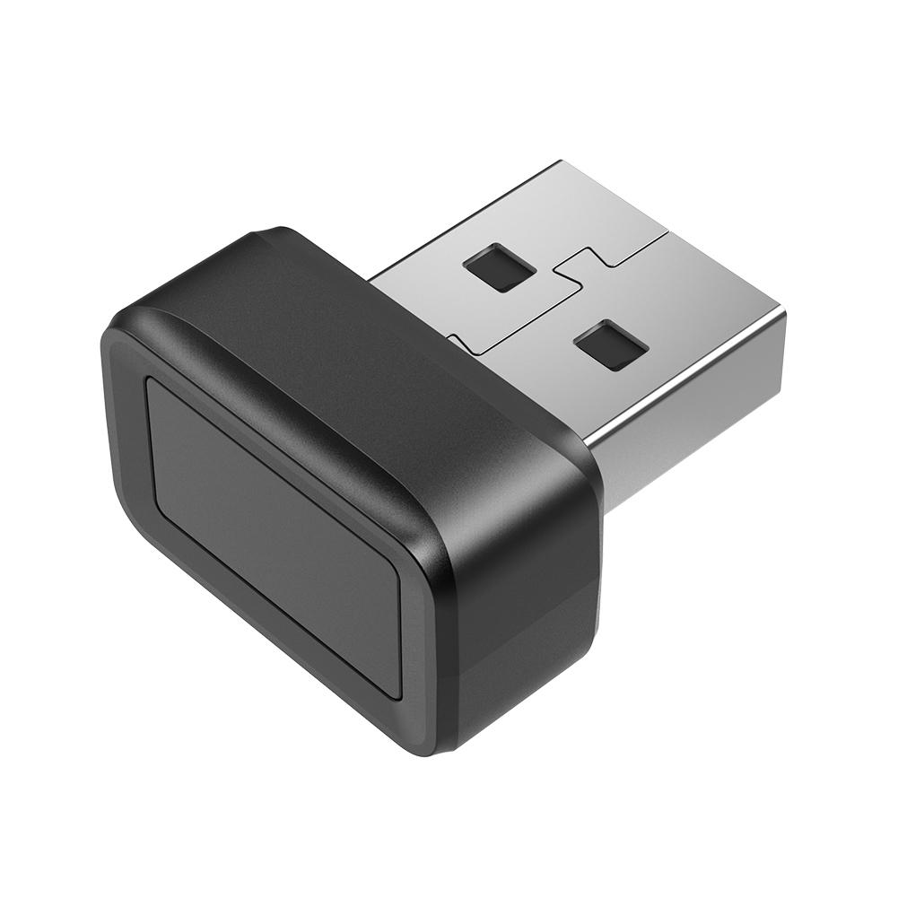 USB-считыватель отпечатков пальцев для Windows 10/11 Hello, ключ безопасности, биометрический сканер, 360° Touch для ноутбука, донгл чёрный Factory Discount Outlet