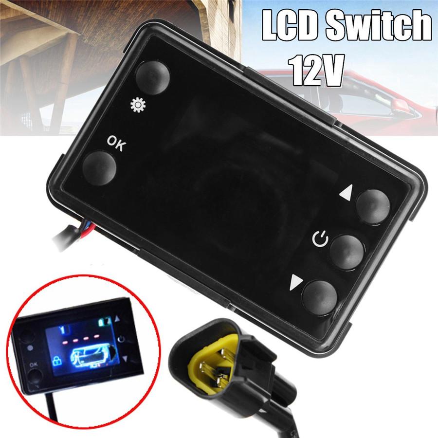 12V ЖК-монитор Переключатель контроллера парковочного отопителя для автомобиля грузовика воздушного дизельного отопителя black PHYUN-autoparts