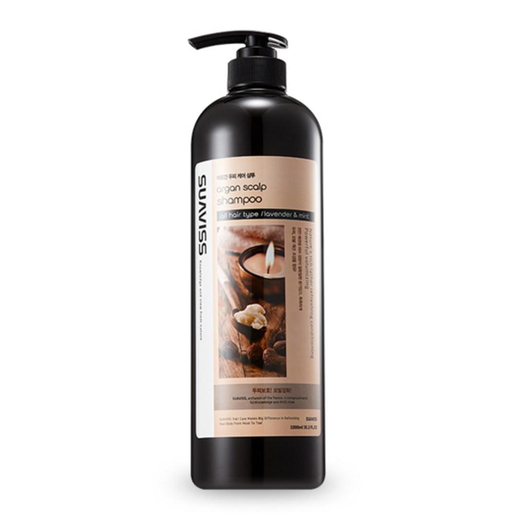 Suavis Шампунь для ухода за кожей головы Argan, 1 л, 1 шт. black BeautyGlam