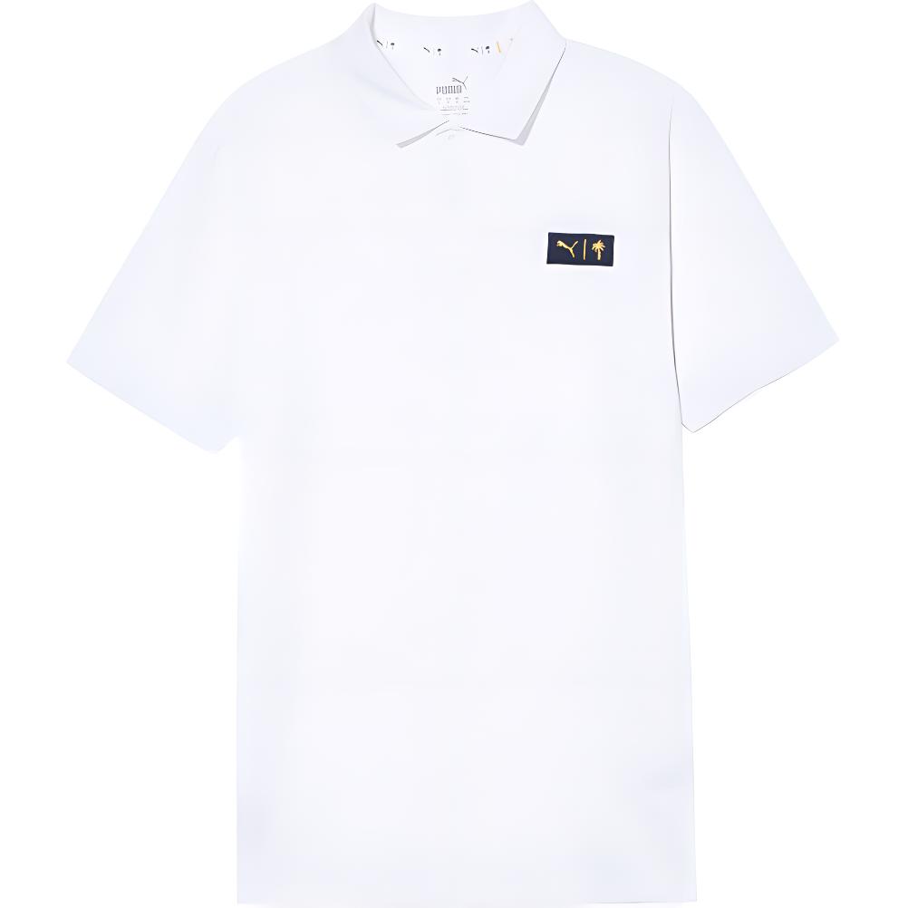 Puma X Ptc Solid Quick-Dry Golf Sports Casual Running Polo Shirt Men tops White 535051-01 S white