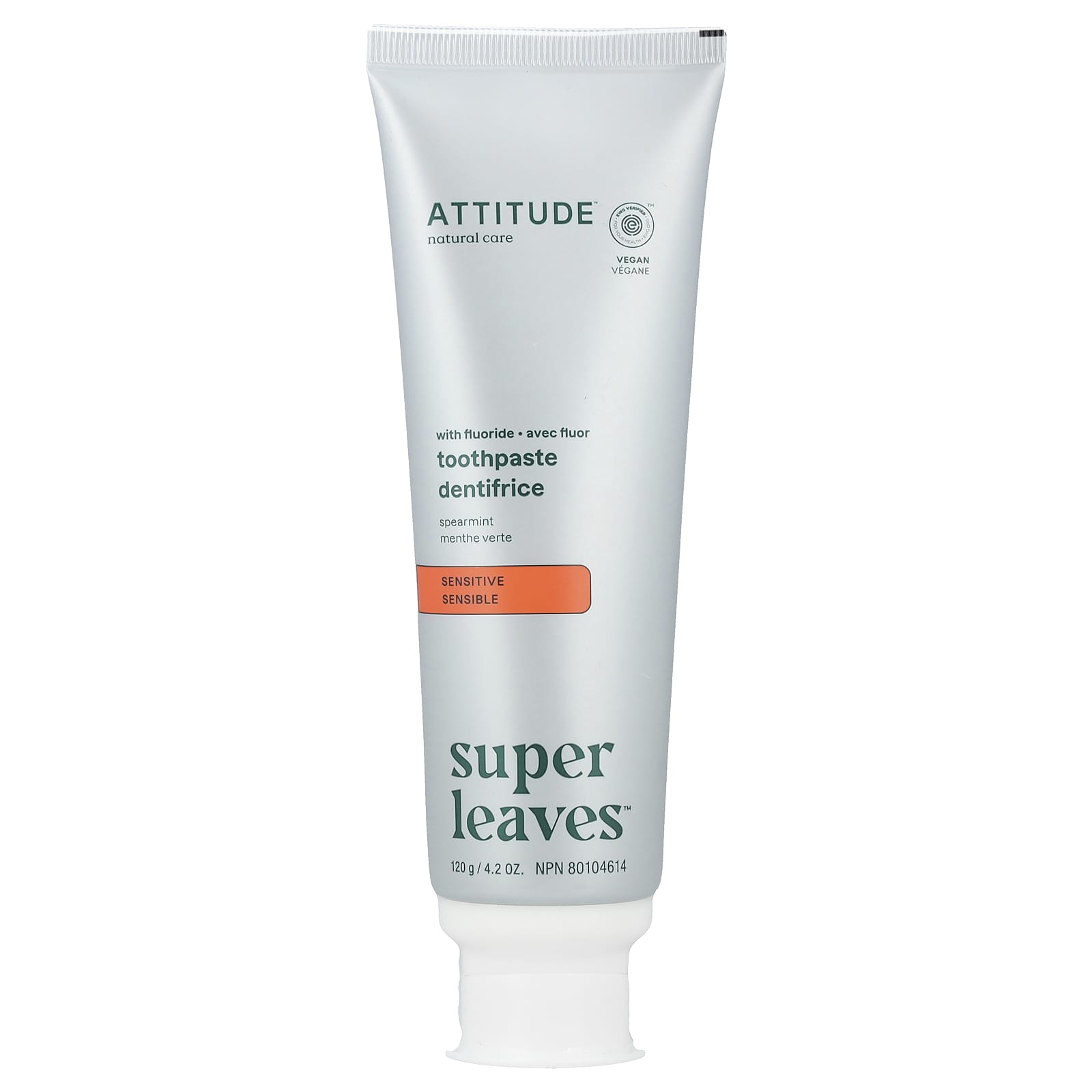 Super Leaves™, Зубная паста для чувствительных зубов, Мята, 120 г(4.2 унции) white ATTITUDE