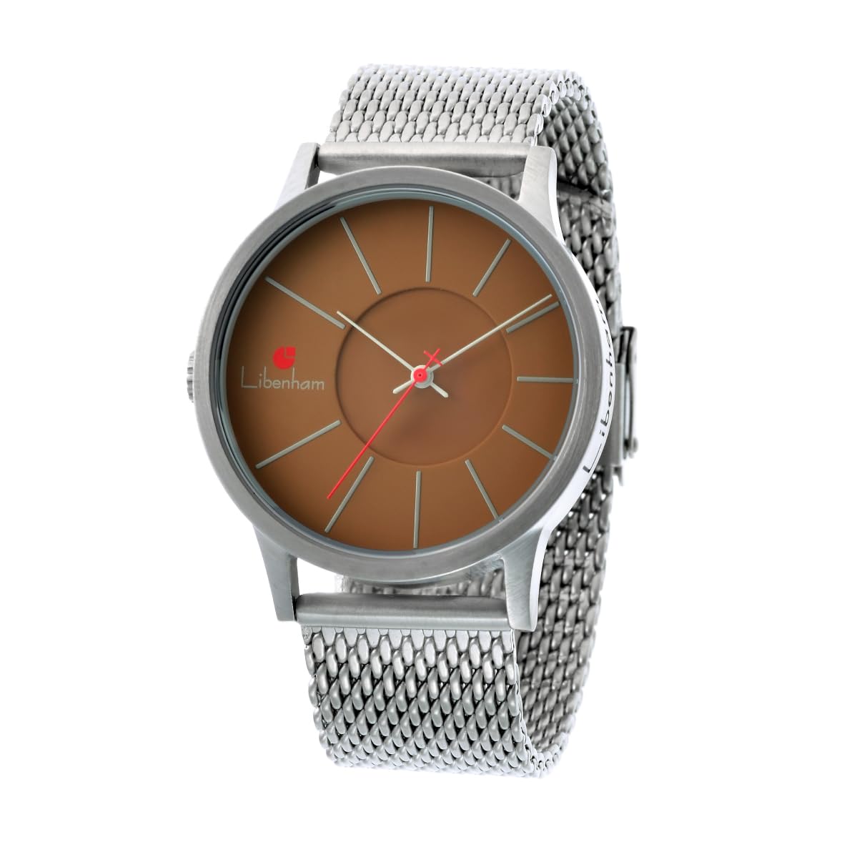 Наручные часы Libenham серебристые LH-90036 (Морозная Земля) brown Premium SPEED