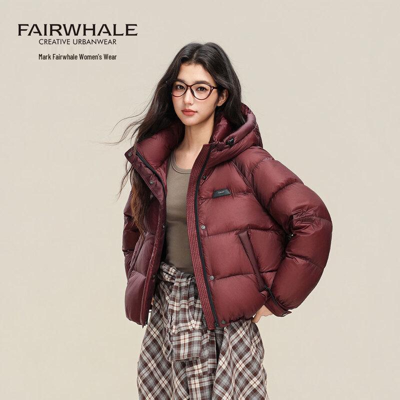 Женский короткий пуховик Mark Fairwhale с капюшоном S красный JDST online