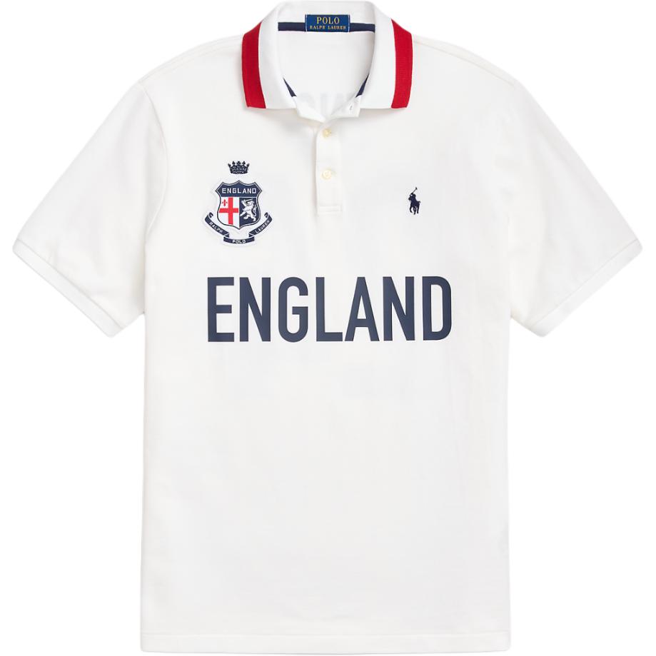 Polo Ralph Lauren SS24 Letter Logo Printed Casual Short Sleeve Polo Shirt Men tops White MNPOKNI1N822914-100 L white