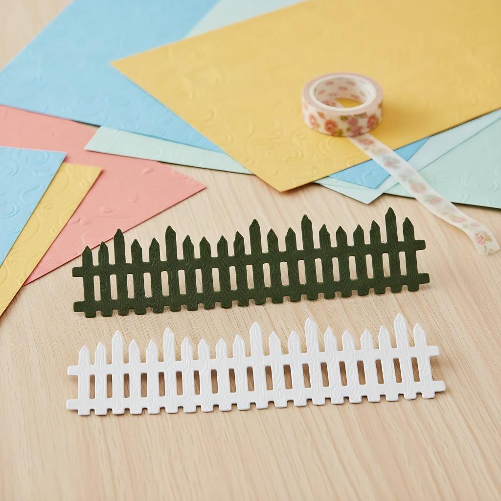 Забор Металлические Вырубки Трафареты Скрапбукинг Тиснение DIY Поделки Бумажные Карточки Альбом Декор Металлические Вырубки Вырезать dies black lngclown