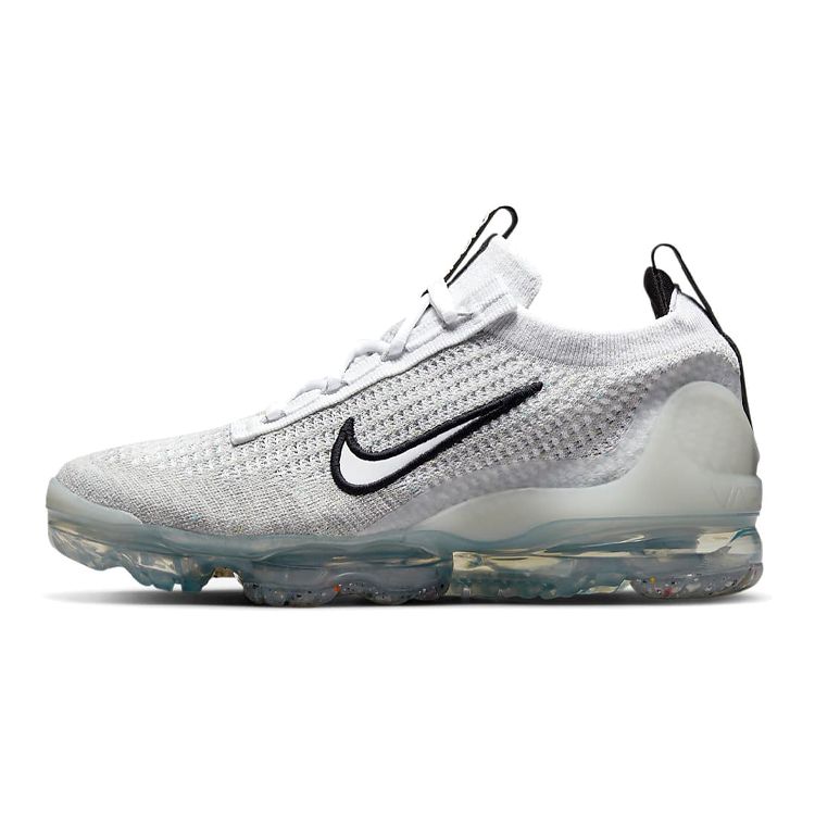 Кроссовки Nike Air VaporMax 2021 Flyknit GS Белый Металлический Серебристый Детские Черный DB1550-100 40 gray