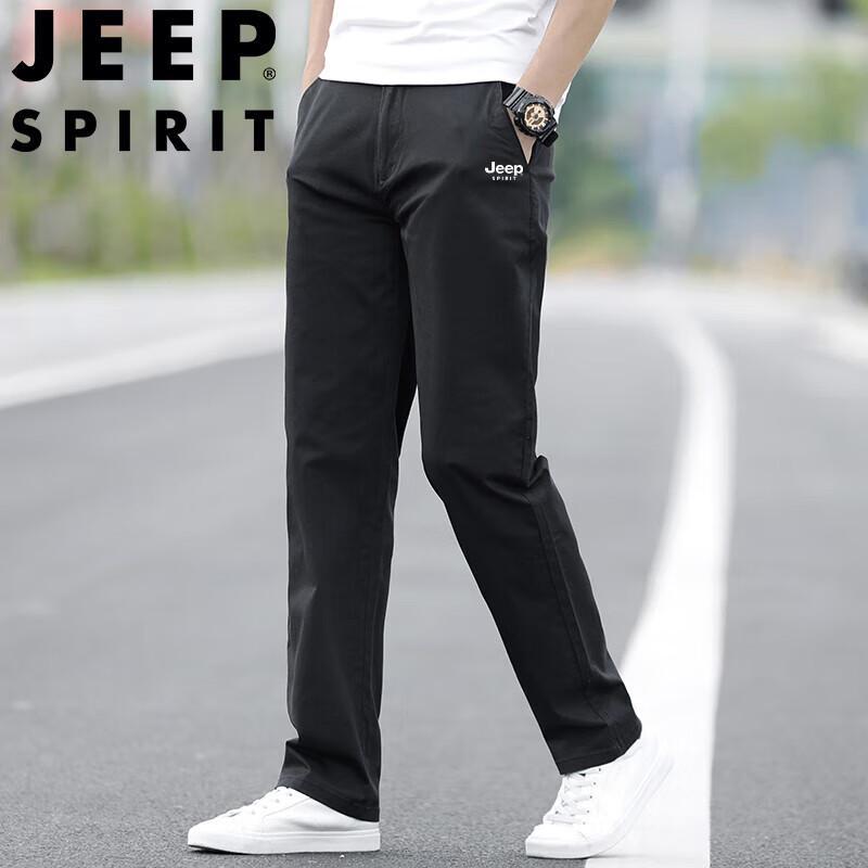 JEEP SPIRIT Мужские повседневные длинные брюки прямого кроя 36 чёрный JDST online