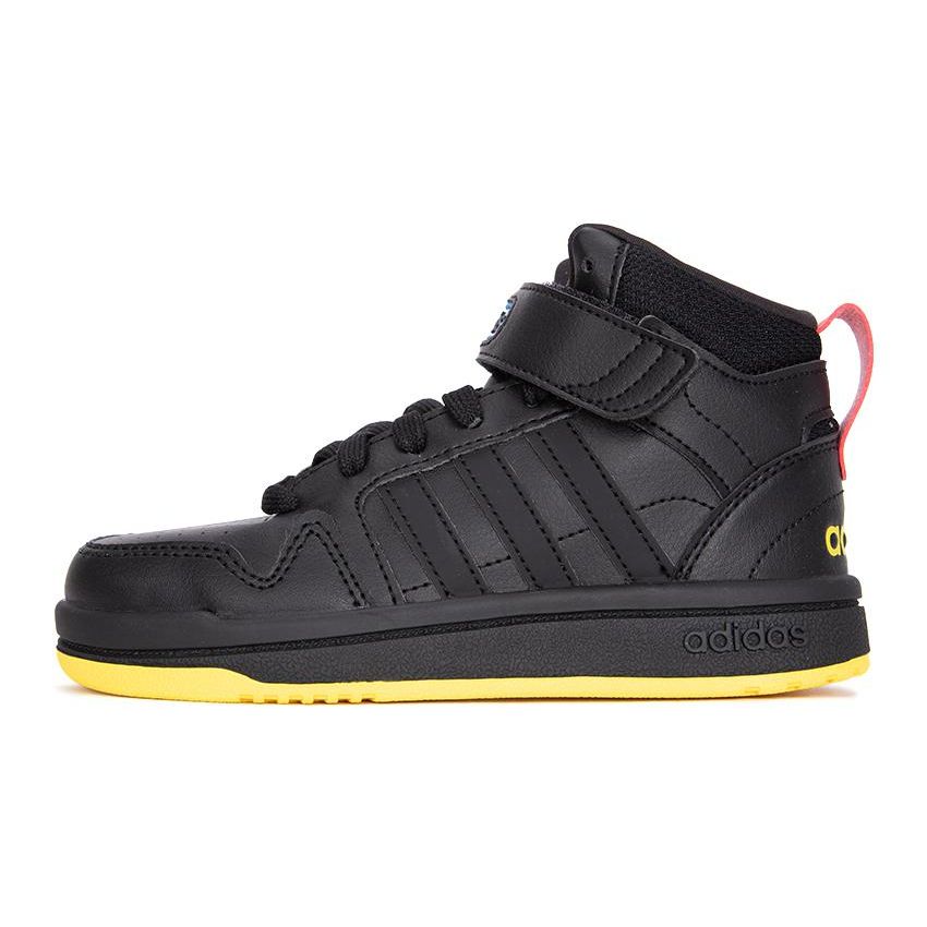 Adidas Neo Postmove Mid K Дышащие Прочные Ботинки Средней Высоты Детские Кеды для Скейтбординга Черные Детские Кеды для Скейтбординга HQ4241 28 black