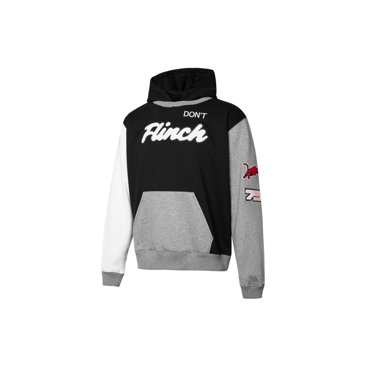 Puma Embroidered Colorblock Knit Hoodie Мужские топы Черный 532102-03 M black