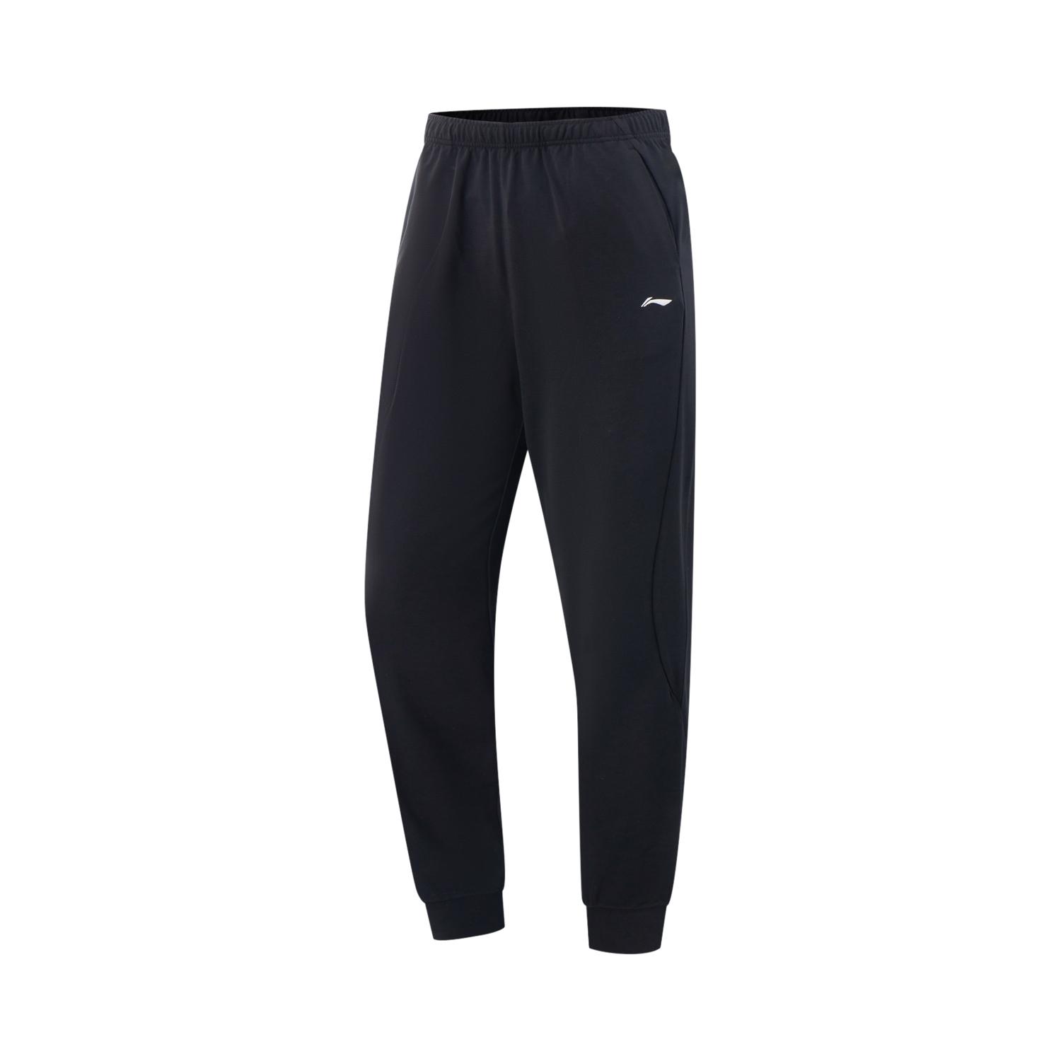 Li-Ning Comfortable Moisture-Wicking Knitted Sports Pants Women bottoms Black AKLV116-1 M black