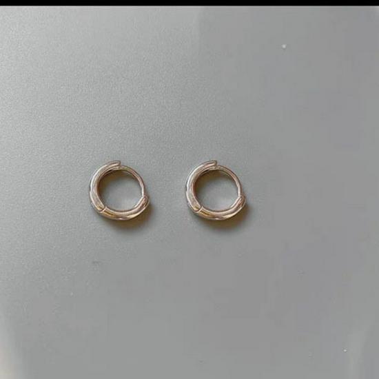 Винтажные серьги-иглы из серебра 925 пробы, Гонконг: Женские простые, модные, уникальные серьги-каффы gray 16Double8
