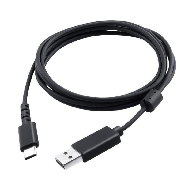 Быстрое зарядное устройство Кабель питания USB C Совместим с G733Lightspeed/GPROX Игровые аксессуары Долговечность Конструкция из ПВХ 1 black Happy Electronic King