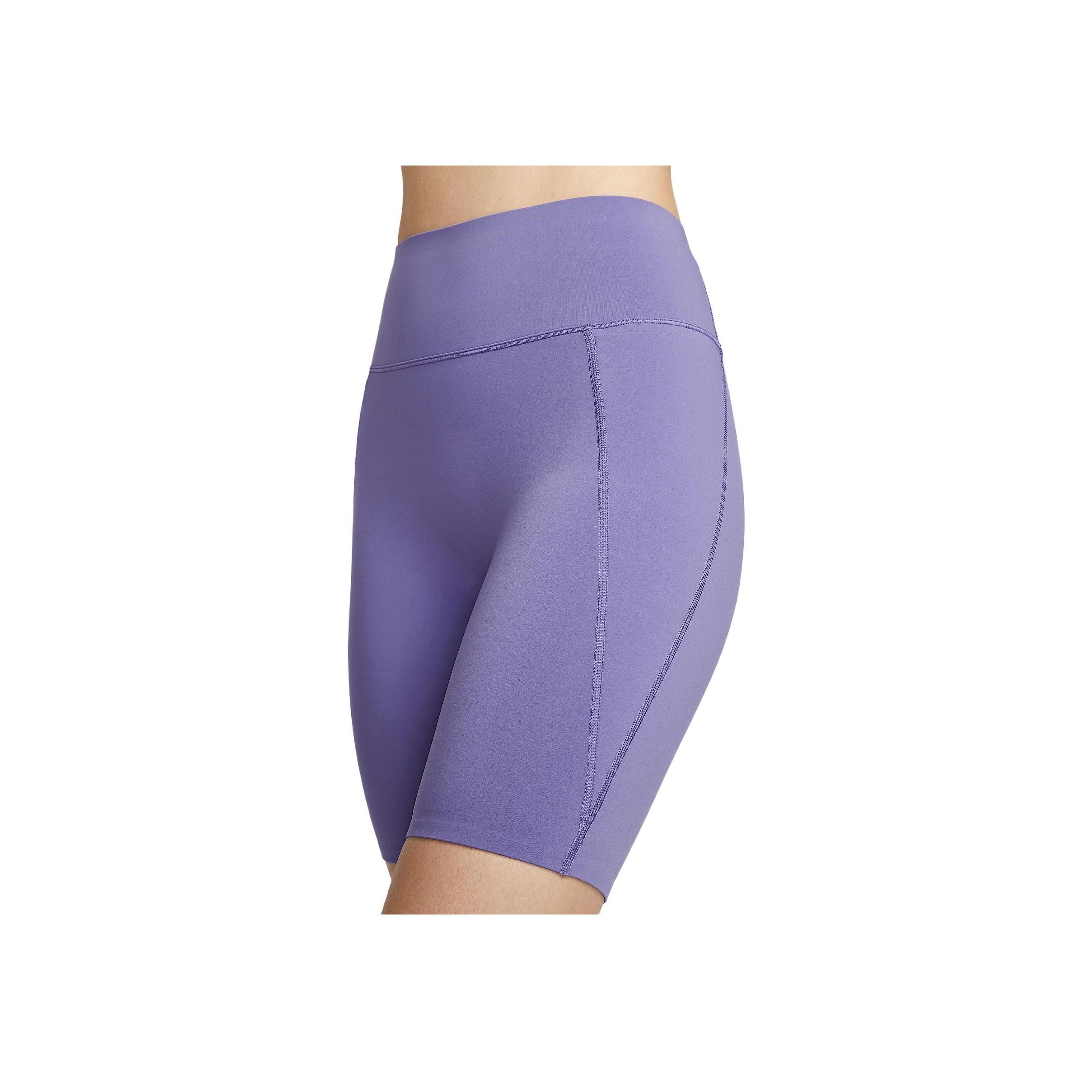 Nike Universal Fashionable Versatile Comfortable Yoga Shorts Women shorts Purple HQ6824-527 M gray