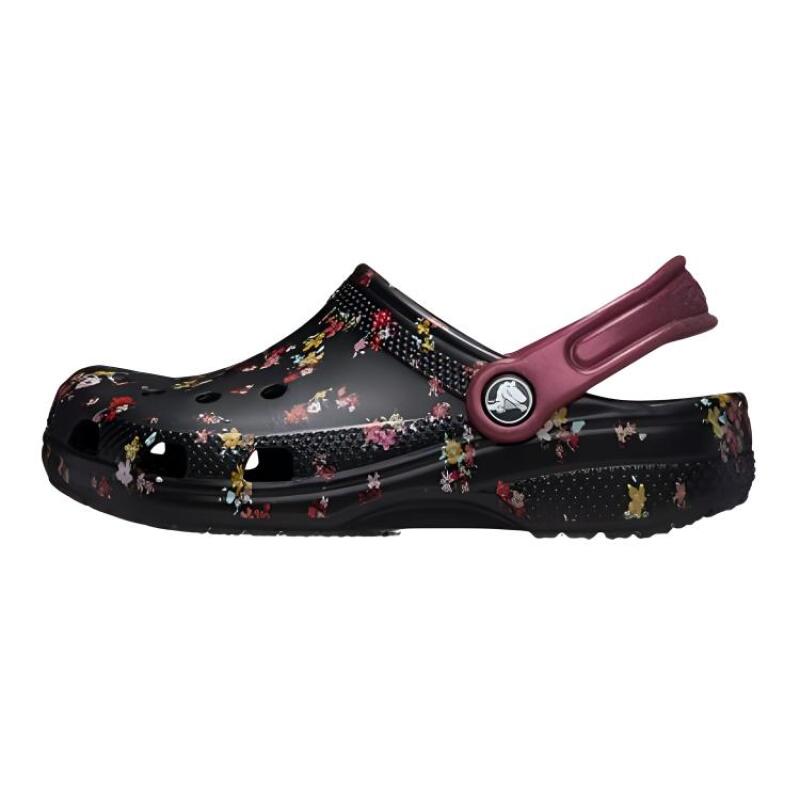 Crocs Удобные, дышащие и универсальные детские сандалии в черном и красном цвете, детская модель 32-33 black