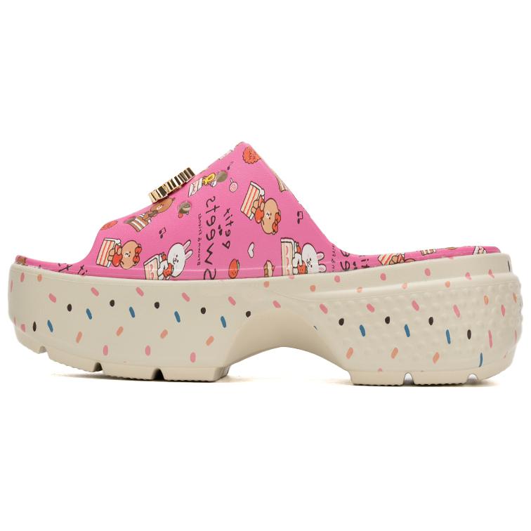 Кроксы Stomp Slide Line Friends Унисекс Розовые 37-38 розовый Crocs
