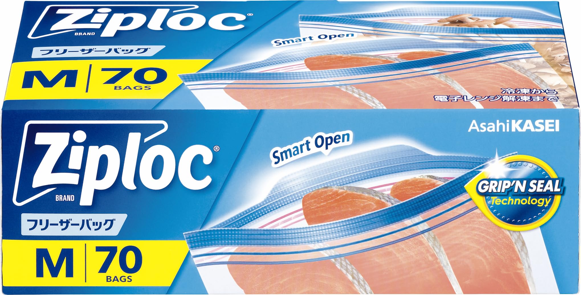 Пакеты Ziploc для заморозки, средние, 70 шт. blue