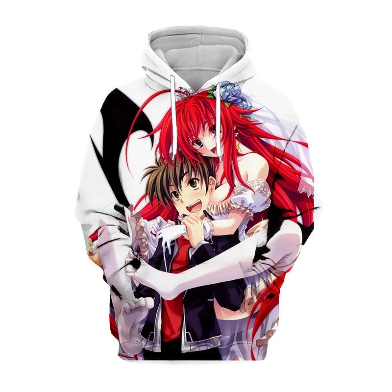 Япония Harajuku Аниме High School DxD HERO 3D Печатные толстовки с капюшоном для мужчин/женщин, модные крутые пуловеры, детские толстовки с капюшоном, мужское пальто S gray ETST WENDY 011