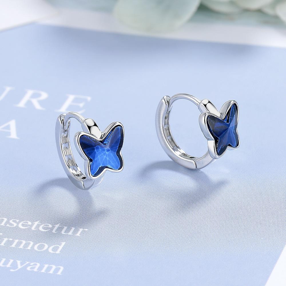 Серьги-бабочки Женские украшения Niche Temperament Ear Buckle Accessories copper белого золота Best For You1