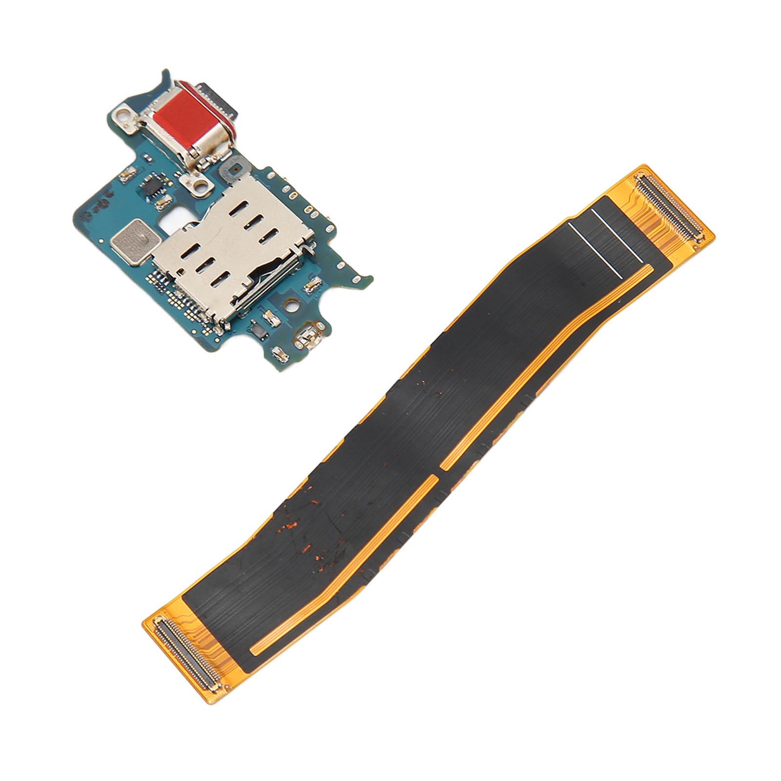 Гибкий кабель USB-порта для зарядки PCB Чувствительный гибкий кабель для замены зарядного порта для S22 S901B S901N black OutsideWorld