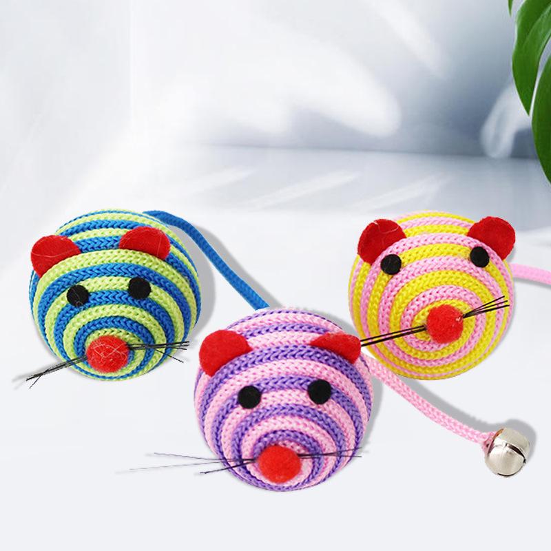 Интерактивная игрушка-дразнилка для кошек с колокольчиком blue FurryFriends Store