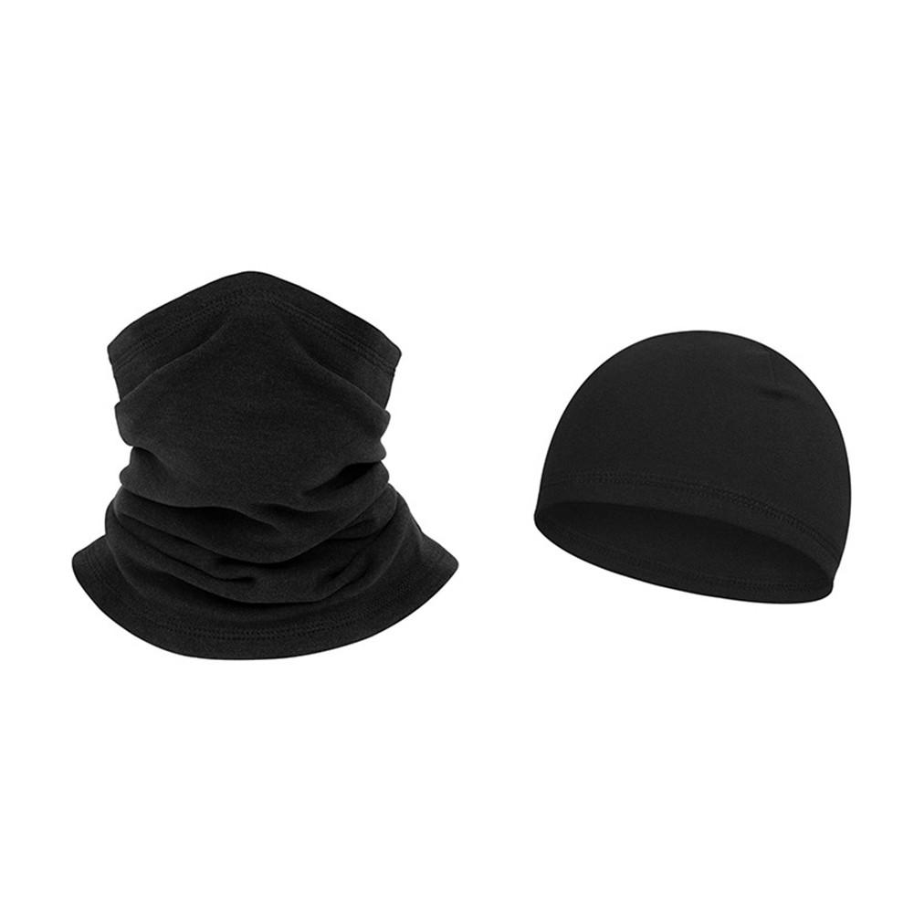 Multi Functional Full Face Balaclava Hat for Ski Cycling Running Outdoor Black Set black Knifhhf
