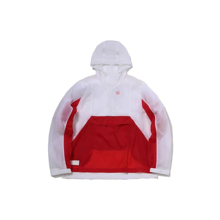 Толстовка с капюшоном Li Ning Color Block Breathable Unisex tops White AFDP073-3 L white Li-Ning