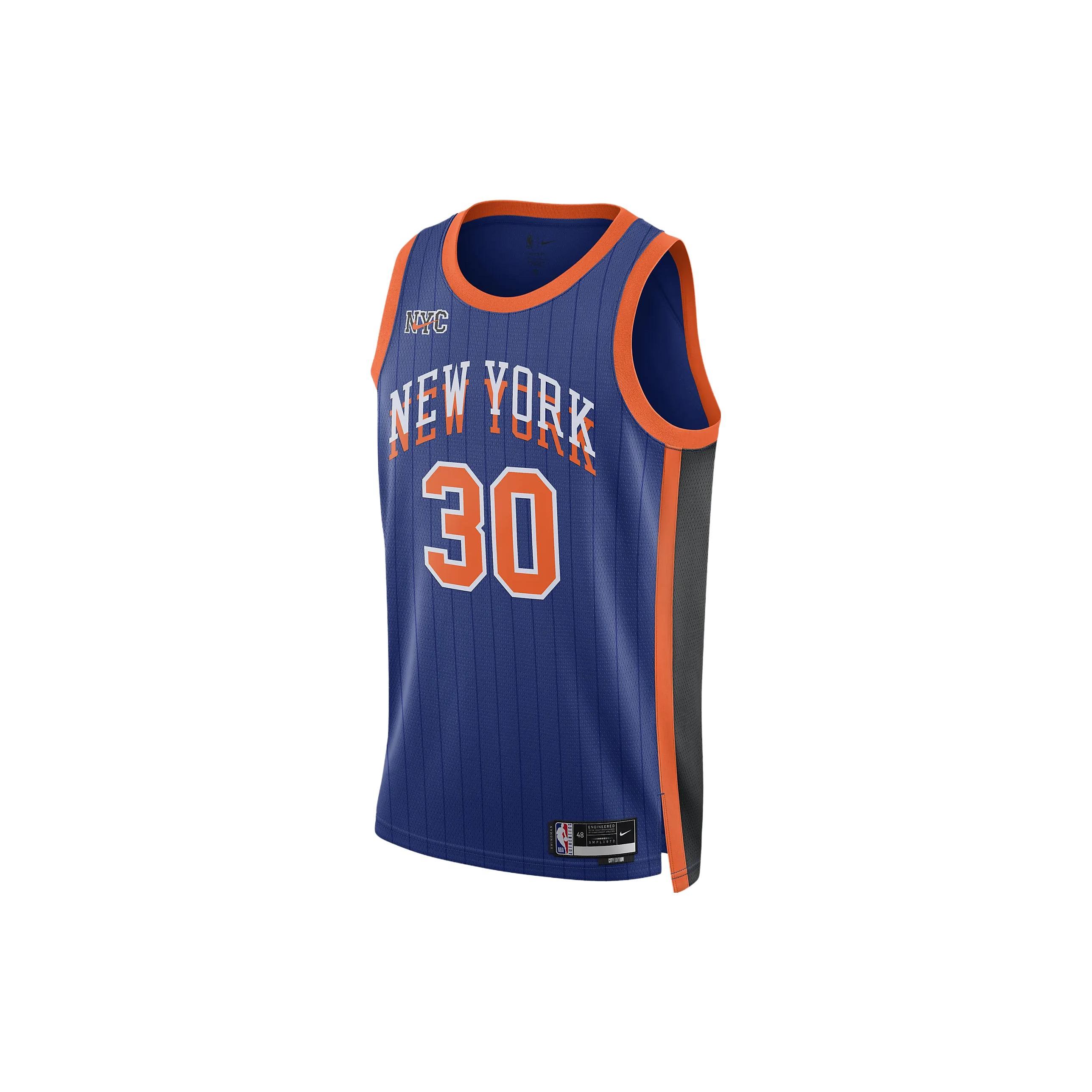 Nike Julius Randle New York Knicks Dri-Fit Jersey Blue Мужская уличная одежда DX8512-403 S blue