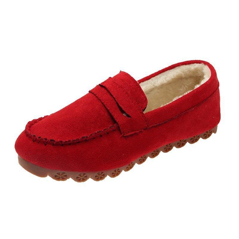 Женские термоботинки с мягкой подошвой, осенне-зимние, теплые, для беременных, на плоской подошве, с флисовой подкладкой 42 красный YF Footwear