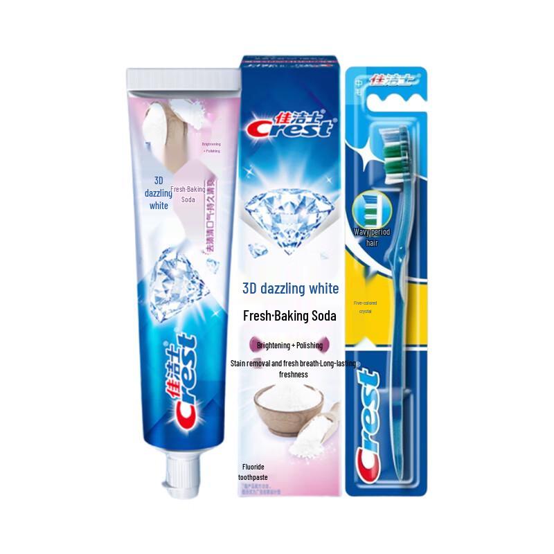 Набор зубной пасты и зубной щетки Crest 3D White с пищевой содой blue JDST online