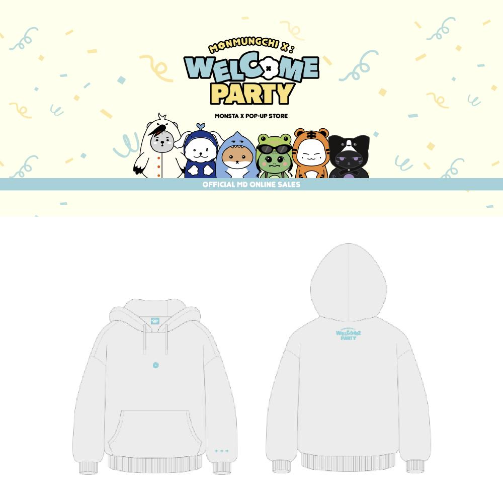MONSTA X POP-UP Store Толстовка MONMUNGCHI X Welcome Party white wemadekorea
