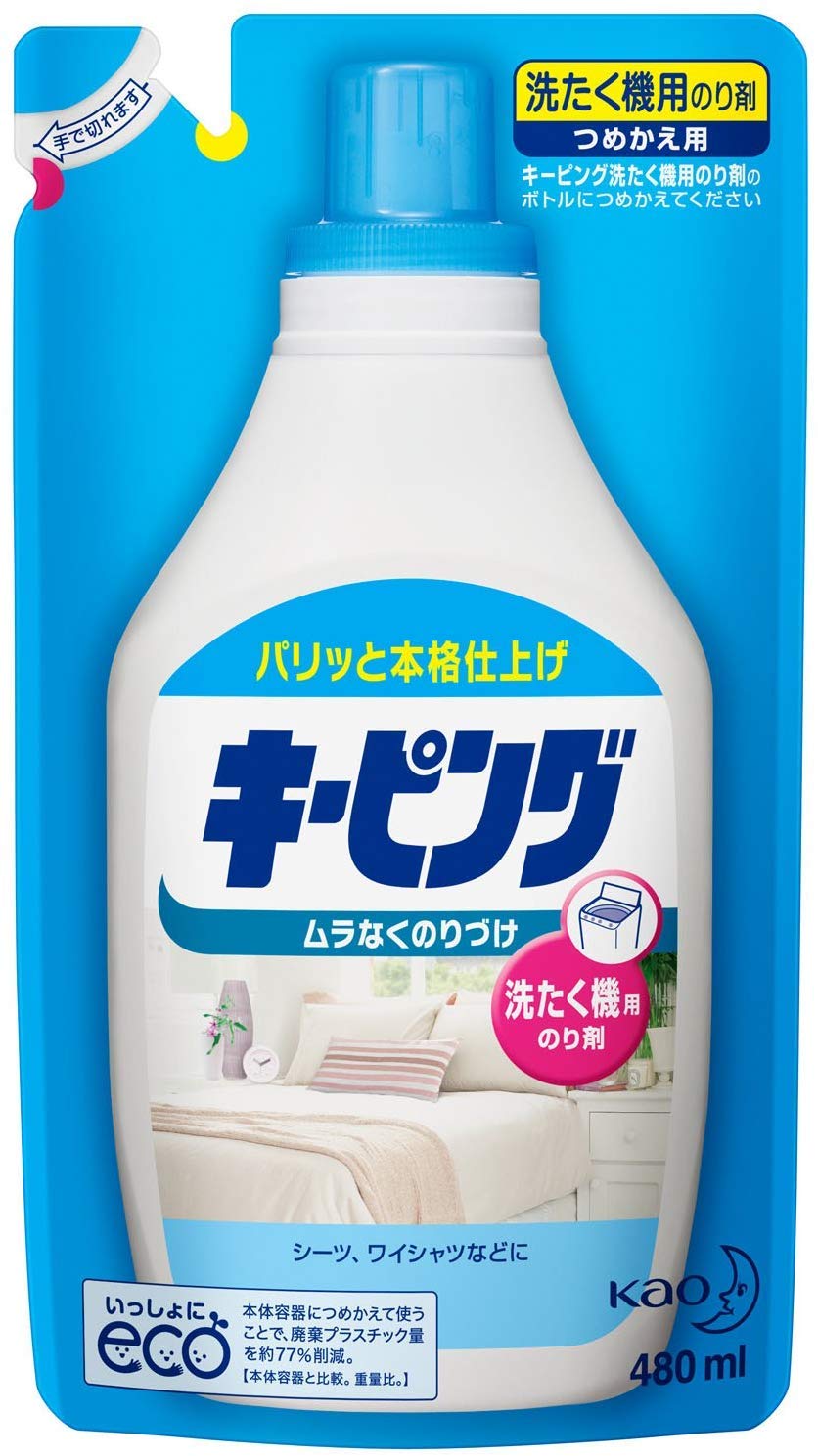 Kao Стиральная машина Keeping Refill 480 мл x 2 комплекта [Оптовая закупка] white PITAKITE