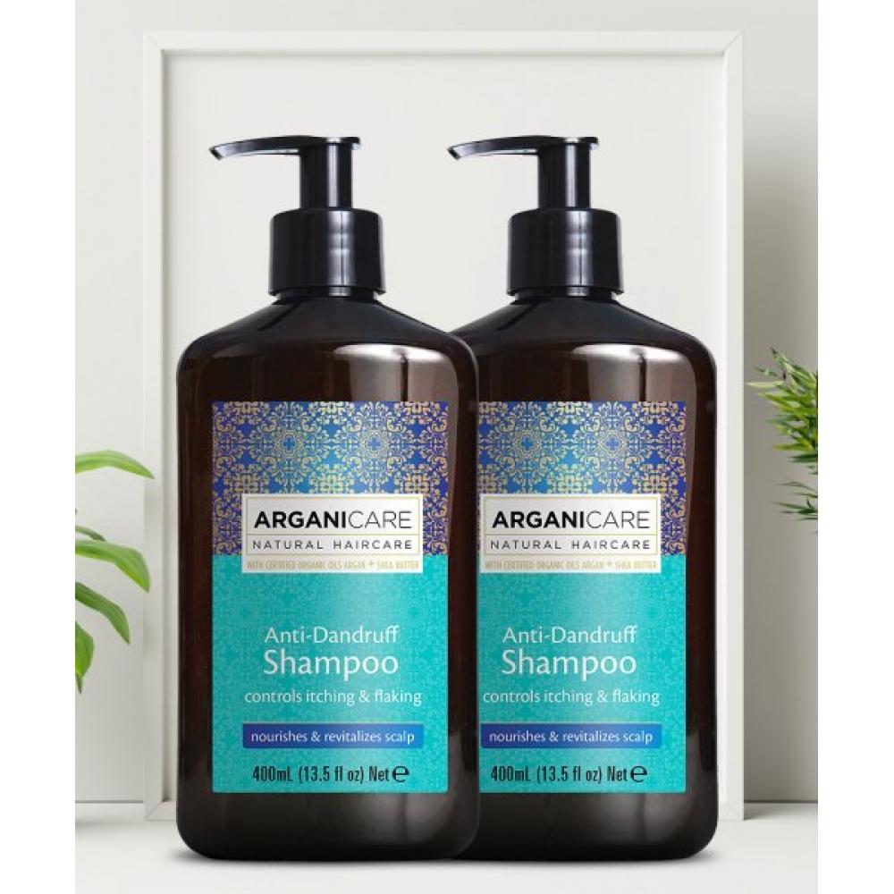 Arganicare Шампунь против перхоти с аргановым маслом и маслом ши 400 мл 2 none black Kcosme