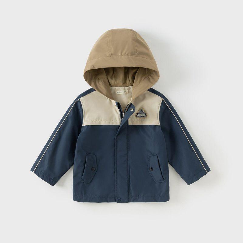[Easy Clothing] David Bella Boys  Jacket 2026 Spring Waterproof Clothing Baby Outing Casual Jacket Navy Blue [Ready in Stock] 120 beige TAOMall