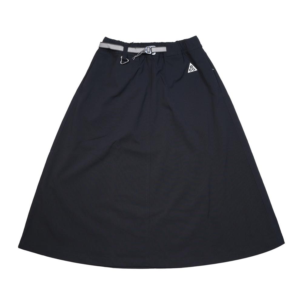 Юбка А-силуэта Nike ACG Series SS22 однотонная свободная с высокой посадкой женская черная DN5488-010 L gray