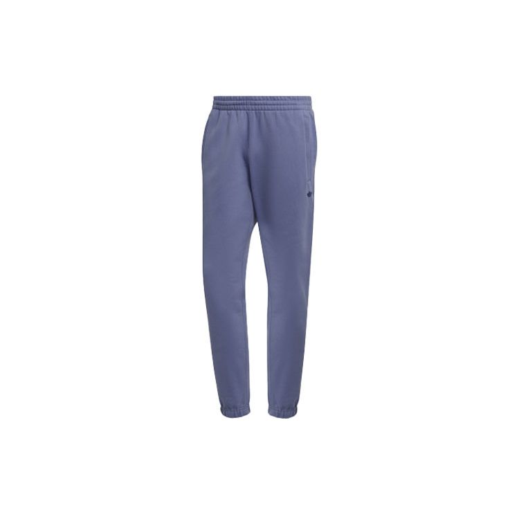 Adidas Originals Trefoil Logo Однотонные джоггеры с манжетами Мужские брюки Фиолетовый H62545 L gray