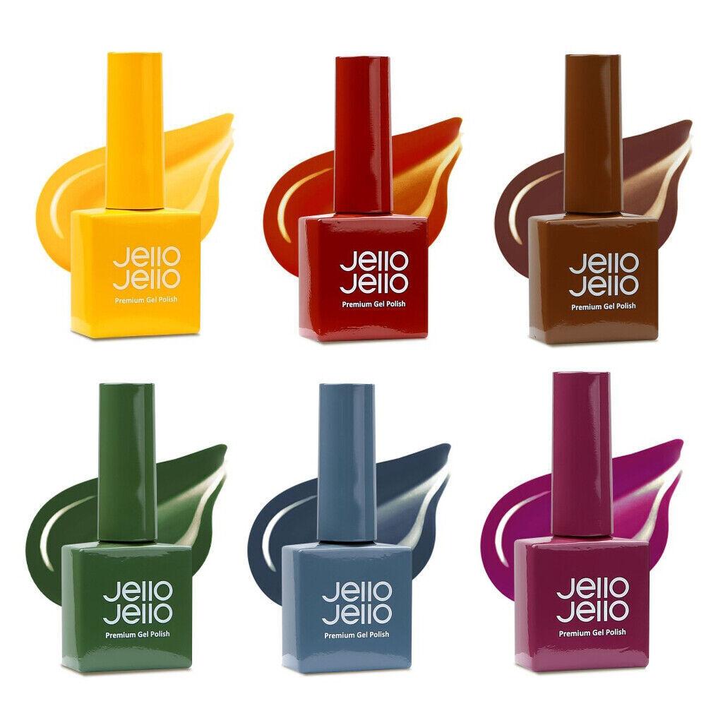 Гель-лак для ногтей Jello Jello Premium Syrup, издание Mingle, набор из 6 цветов, KBeauty, Премиальный гель-лак, Корейская косметика, образец yellow