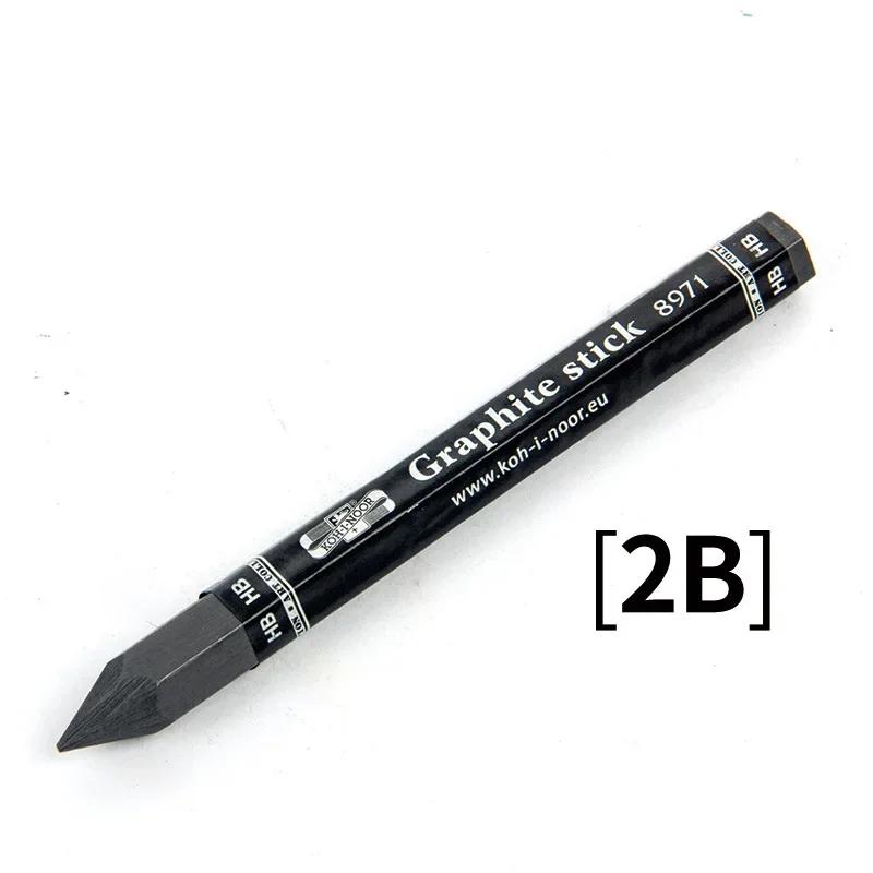 1/2/4 шт. HB/2B/4B/6B Бездревесный шестигранный графитовый стержень Карандаш Жирный черный уголь Студенческий эскиз Рисование Графитовый стержень Художественные принадлежности 1PC black Beautiful Home Decoration