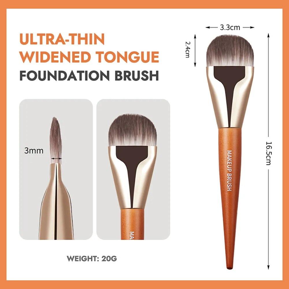 Flat Head Makeup Brush Foundation Brush Quickly Apply Foundation Makeup black Amazing China Product