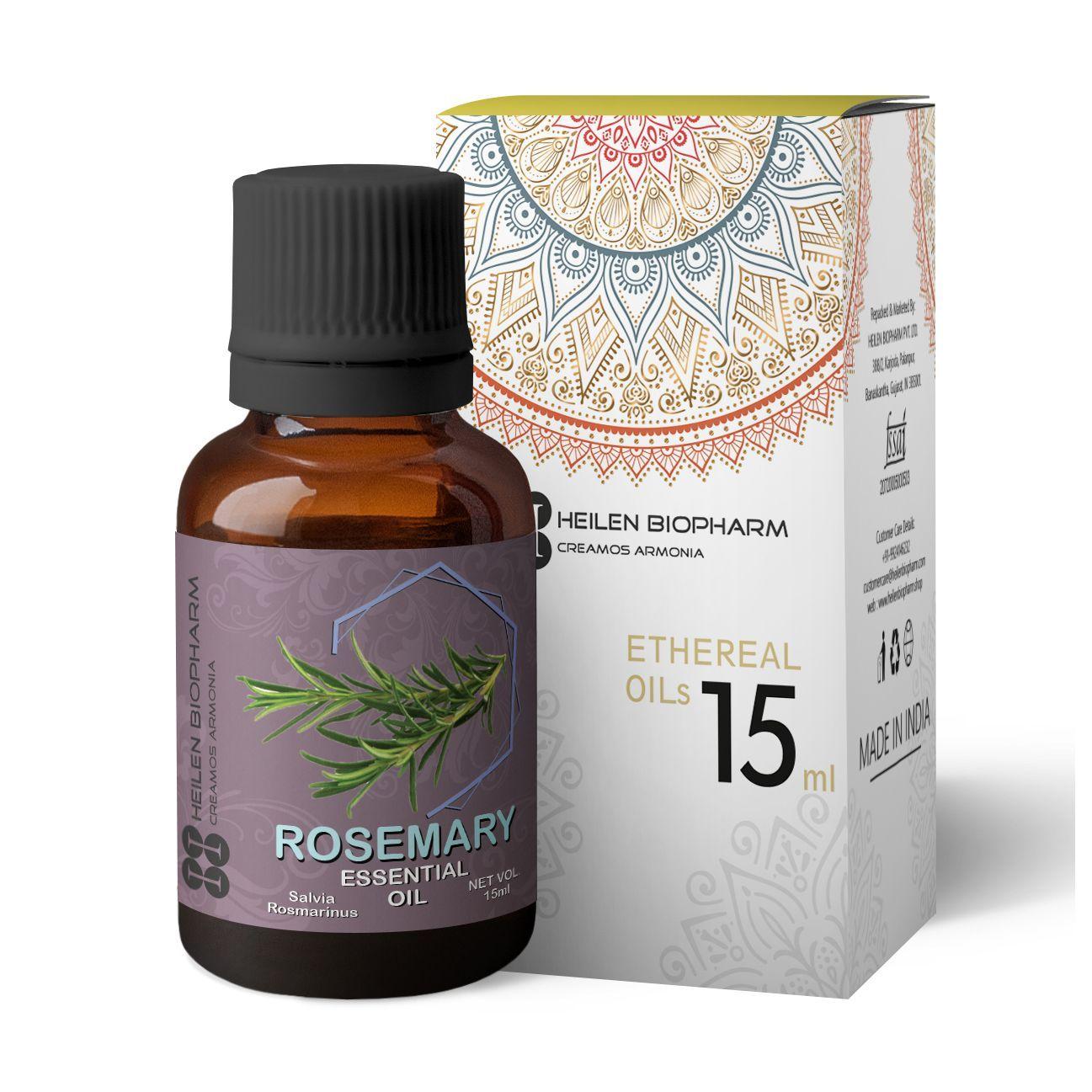 Эфирное масло Розмарина (15 мл), Rosemary Essential Oil,  Heilen Biopharm 9.21875 black