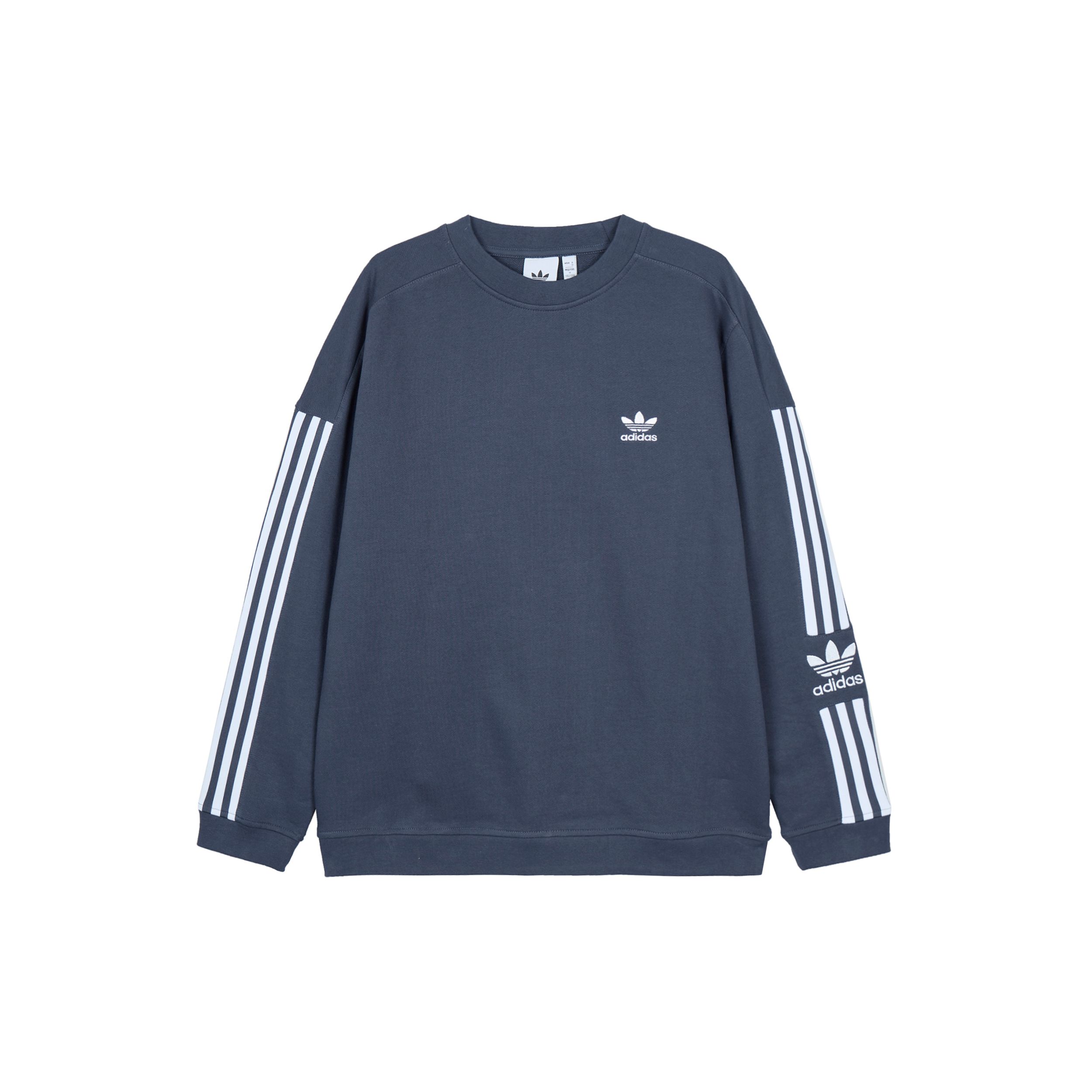 Мужская толстовка с круглым вырезом Adidas Originals Lock Up, темно-серая, темно-синяя, HC1997 XL gray