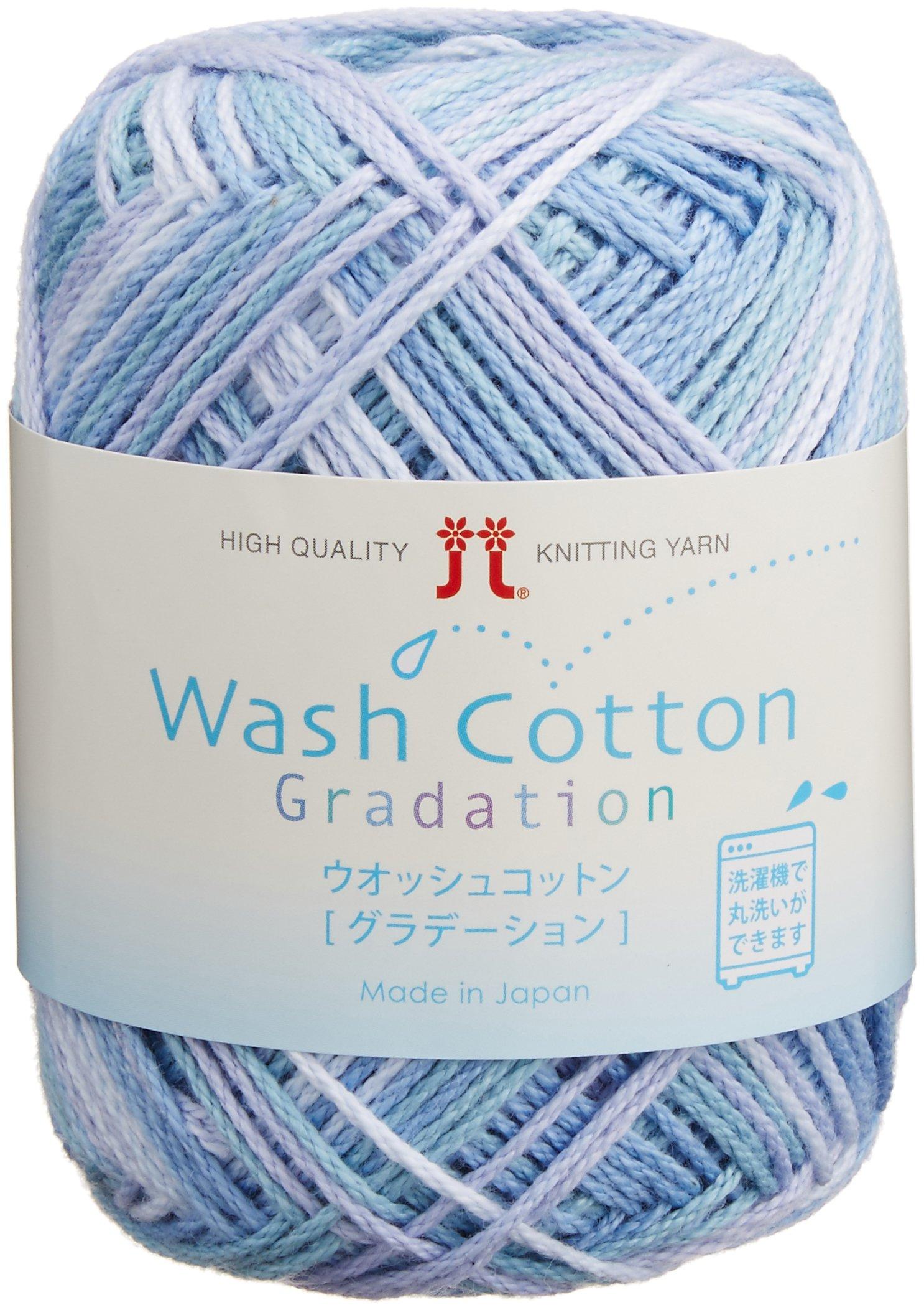 Hamanaka Washed Cotton Градиентная Шерсть Толстая Светло-голубая 40г 102м Набор 10 мотков 2333 col.309 Прибл. gray AniWorld