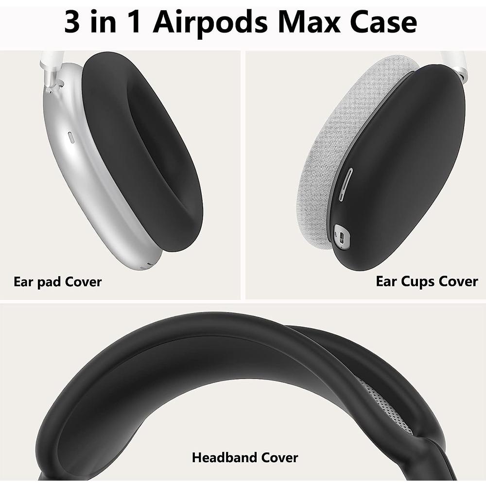 Новый силиконовый чехол-накладка для AirPods Max, чехол для амбушюр/чехол для амбушюр/накладка на оголовье Max gray Skyfree
