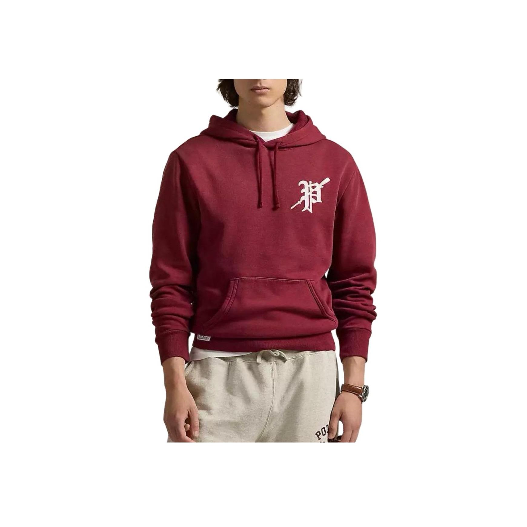 Polo Ralph Lauren Толстовка мужская с капюшоном и принтом букв, с длинным рукавом, красная 710941967-001 M brown