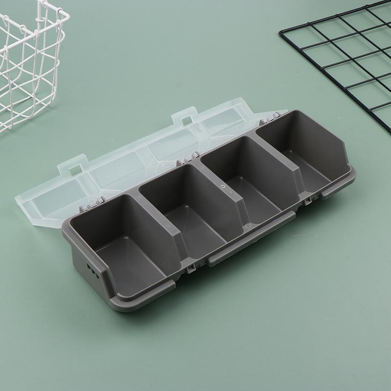 1PC Multi-Compartment Organizer Box For Screws Small Parts - Durable Plastic Hardware And Jewelry Storage Case серый Actually lighting