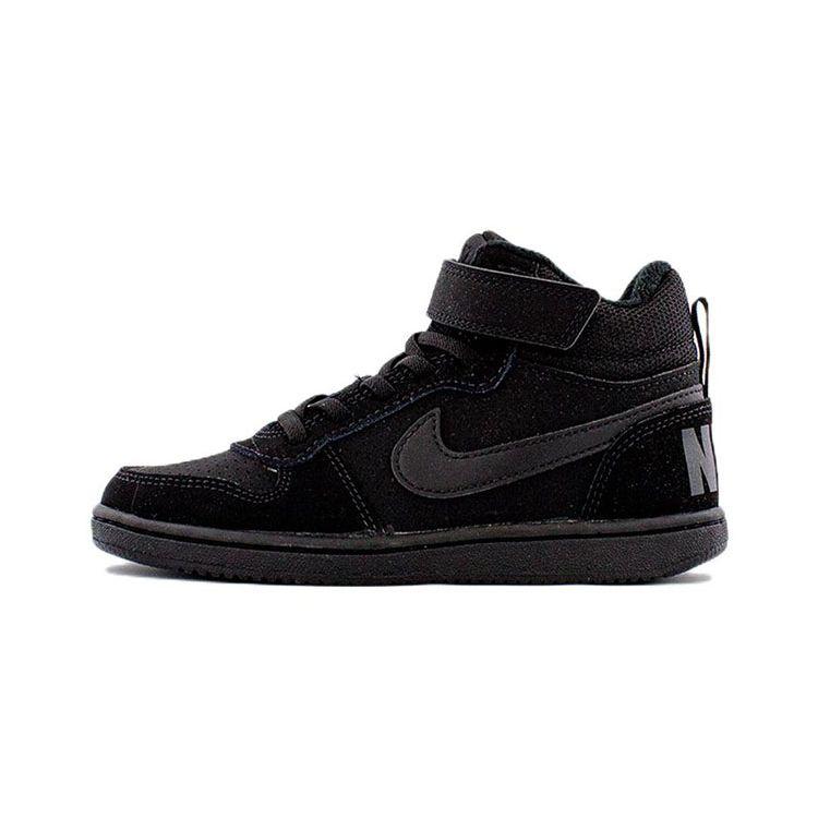 Детские кроссовки Nike Court Borough Mid PS Triple Black 870026-001 28 black