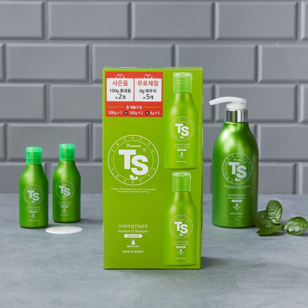 TS Premium TS Shampoo Special Planning Product (500g+100g*2) green