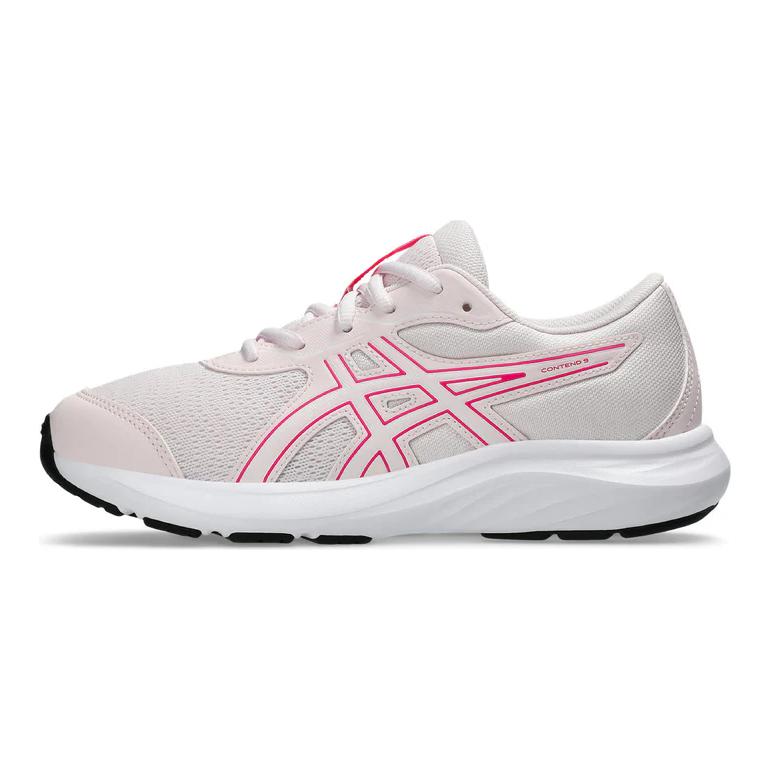 Кроссовки Asics Contend 9 GS для детей, бледно-розовые, с белым, 1014A337-701 37.5 white